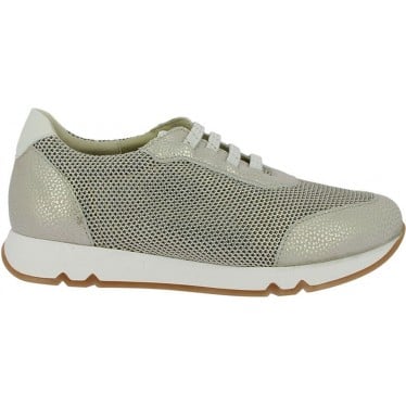 Deportivas metalizadas de mujer Doctor Cutillas 82562 CHAMPAGNE