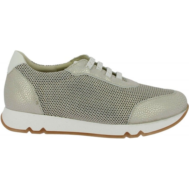 Deportivas metalizadas de mujer Doctor Cutillas 82562 CHAMPAGNE