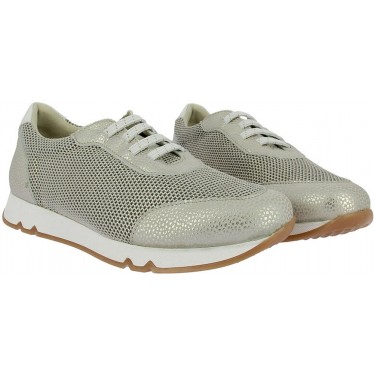 Deportivas metalizadas de mujer Doctor Cutillas 82562 CHAMPAGNE