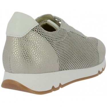 Deportivas metalizadas de mujer Doctor Cutillas 82562 CHAMPAGNE