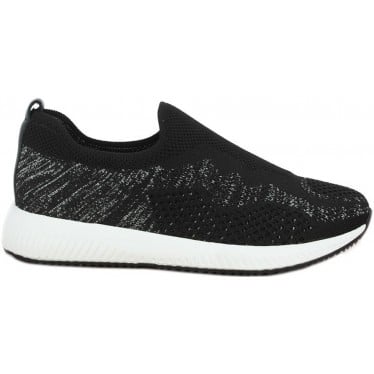 Deportivas pala elástica de mujer Doctor Cutillas 87303 NEGRO