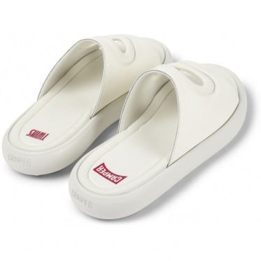 Chanclas de piel CAMPER Twins K100939 BLANCO_003