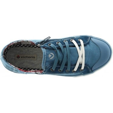 Deportiva para chica Victoria 106310 Lona AZUL