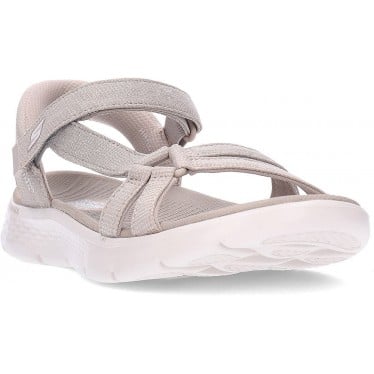 Sandalias para mujer SKECHERS Go Walk Flex Illuminate 141481 TAUPE