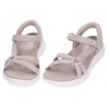 Sandalias para mujer SKECHERS Go Walk Flex Illuminate 141481 TAUPE