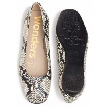 Bailarinas para mujer WONDERS Pepa 24 A-86124 SNAKE_OFF