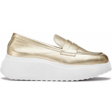 Mocasines con plataforma WONDERS Estela A-3623 PLATINO