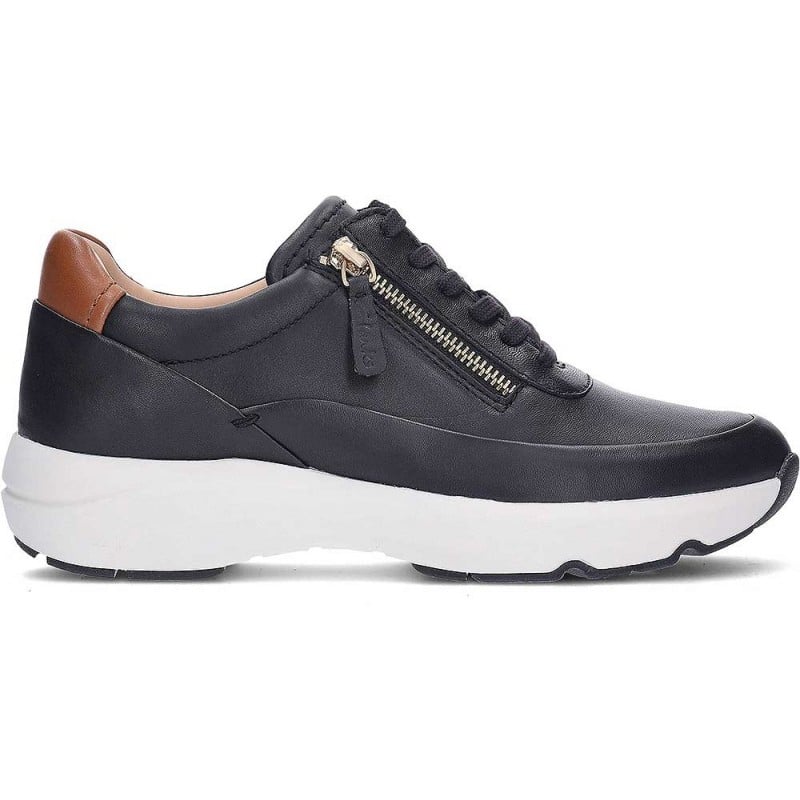 Deportiva para mujer Clarks Tivoli Zip BLACK