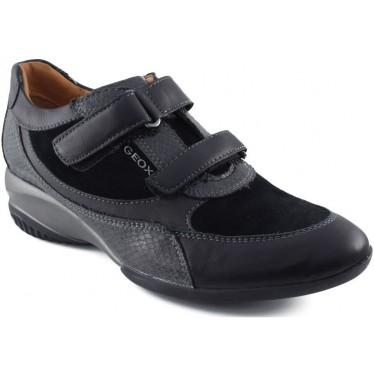 GEOX DEPORTIVA MUJER PITONE  NEGRO