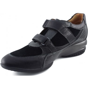 GEOX DEPORTIVA MUJER PITONE  NEGRO