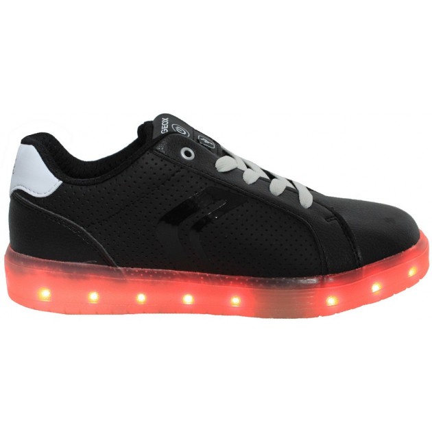 GEOX KOMMODOR ZAPATILLA LUCES SYNT NEGRO
