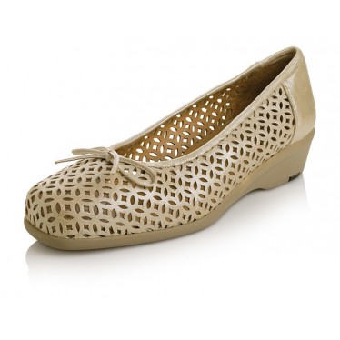 DRUCKER CALZAPEDIC BAILARINAS PERFORADAS  BEIGE