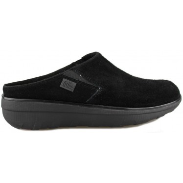 FITFLOP LOAFF SUEDE CLOGS  NEGRO