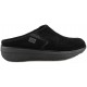 FITFLOP LOAFF SUEDE CLOGS  NEGRO