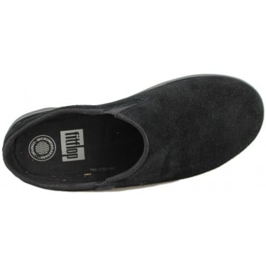 FITFLOP LOAFF SUEDE CLOGS  NEGRO