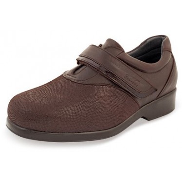 ZAPATOS DTORRES GARDA VELCRO W  MARRÓN A11