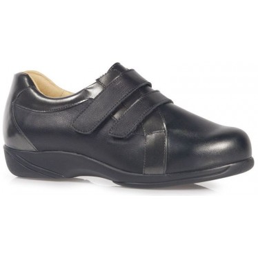 ZAPATOS CALZAMEDI STRETCH DOBLE VELCRO PALA ELÁSTICA W NEGRO