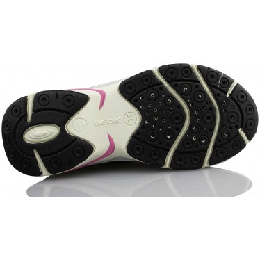 GEOX J TOP FLY BLACK FUCHSIA NIÑA DEPORTIVA  NEGRO