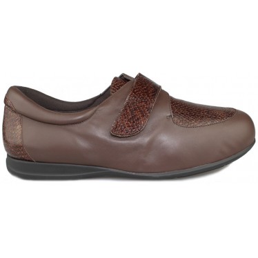ZAPATOS CALZAMEDI CON VELCRO ANCHO Y CÓMODOS MARRON