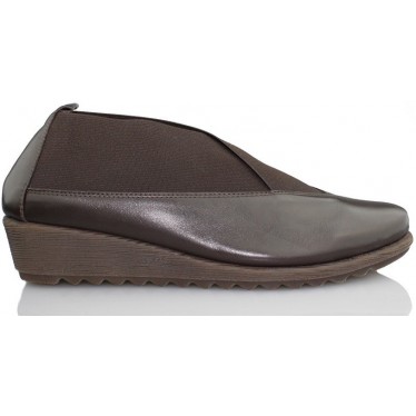 FLEXX STRECH RUN ZAPATO CUÑA COMODA  MARRON