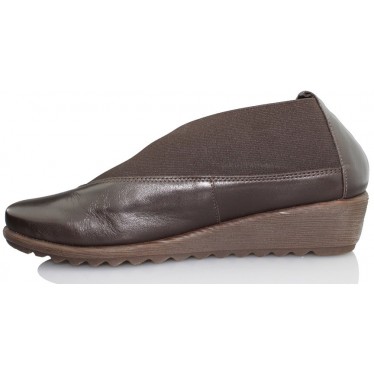 FLEXX STRECH RUN ZAPATO CUÑA COMODA  MARRON