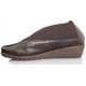 FLEXX STRECH RUN ZAPATO CUÑA COMODA  MARRON